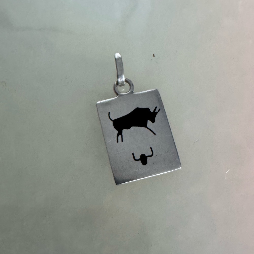 Sterling Silver 925 Bull Pendant